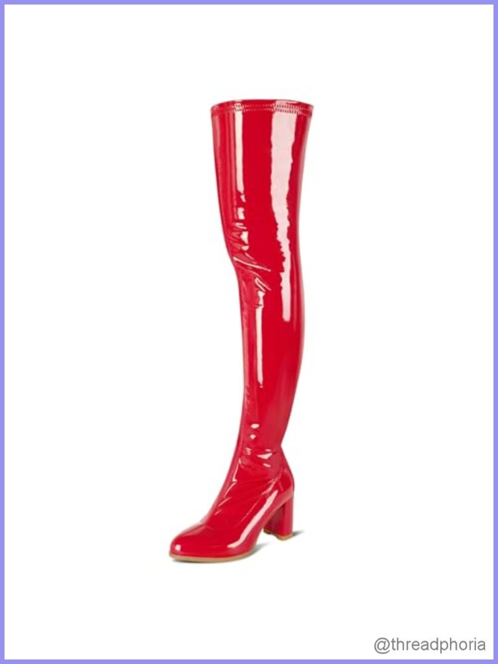 Women's Thigh High Over Knee Chunky Heel Boots Pointed Toe Motorcycle Style